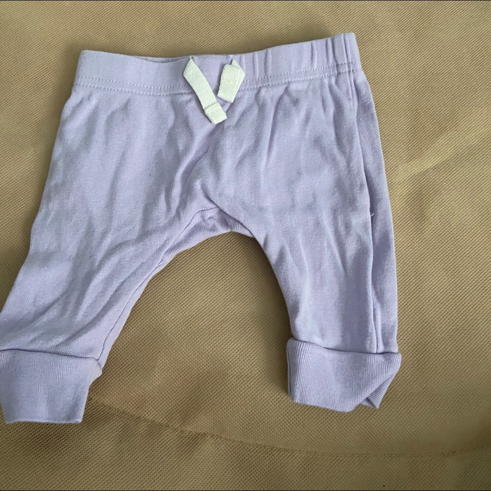 newborn pants pink and purple